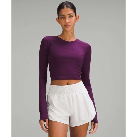 Lululemon Swiftly Tech Cropped Long-Sleeve Shirt 2.0 - 4 - Picture 1 of 5